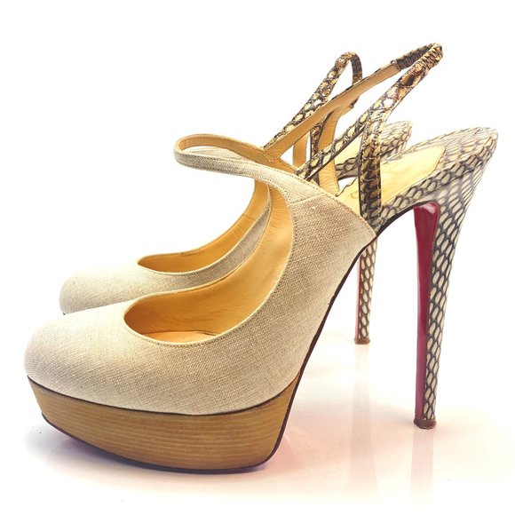 🌷❤️‍🔥FINAL SALE 🔥 NO OFFERS🌷💥Christian Louboutin Fine Bretelle 140 37.5
